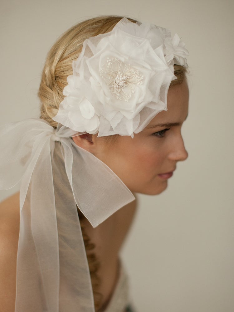 Wedding Headband with Tulle